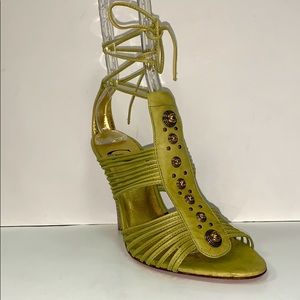Cavalli Lace Up Open Toe Heel